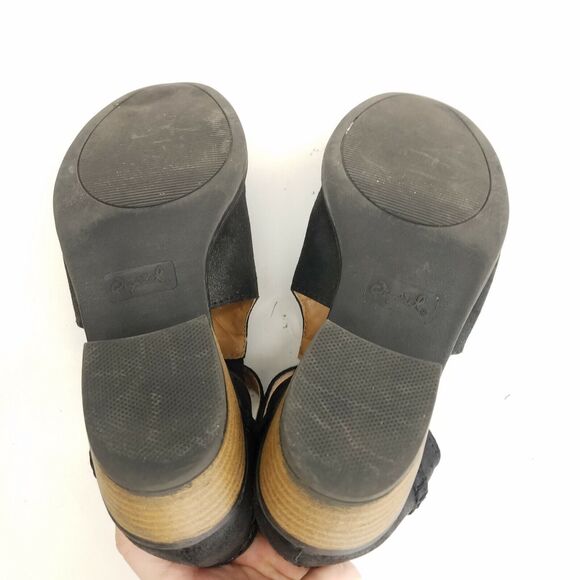 Qupid Black Leather Open Side Ankle Boots Cap Toe Short Booties Womens Size 6.5 - Picture 5 of 6